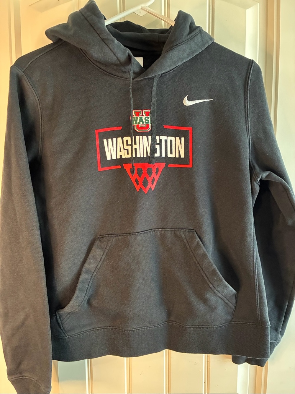 Nike Black Washington university Crewneck Hoodie with sz medium